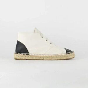 Chanel Calfskin Desert Boot Espadrilles